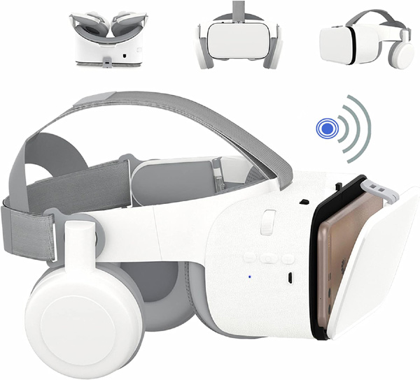 LONGLU Virtual Reality Headset Seen from All Angles