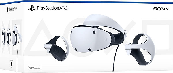 PlayStation VR2 Headset box on sale in stores